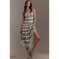 New Anthropologie Maeve Square-Neck Mixed Lace Midi Dress Size 14 $268 Floral