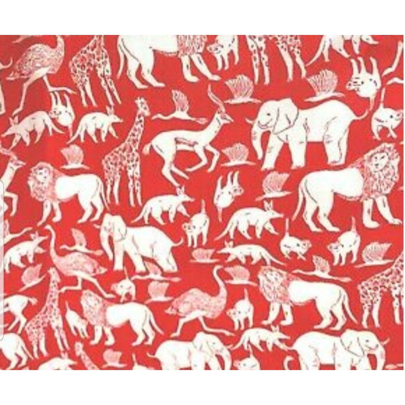 New Anthropologie Maeve Red Safari Print Top Size 8