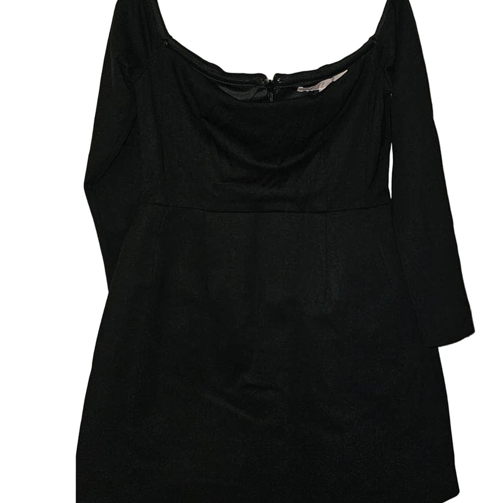 New Anthropologie Hutch Structured Off-The-Shoulder Dress LBD SIZE 6 Black