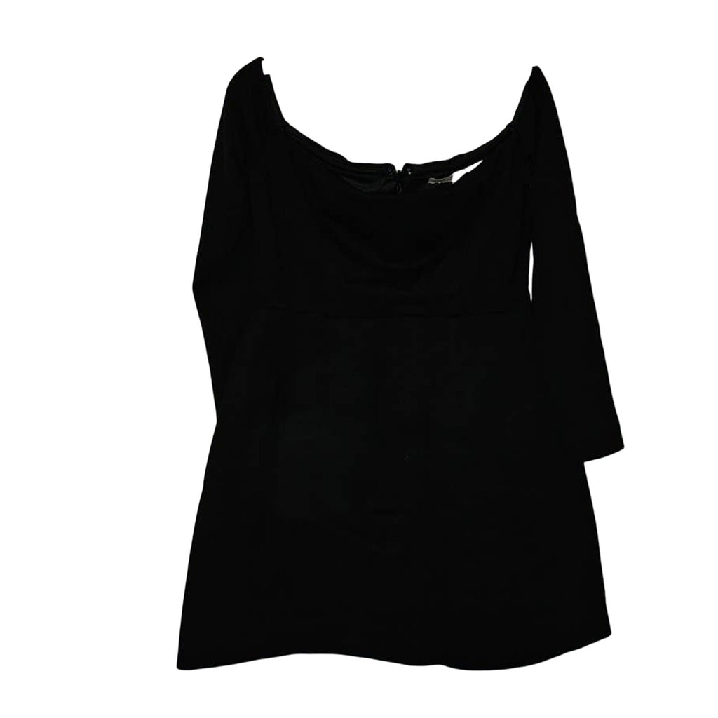 New Anthropologie Hutch Structured Off-The-Shoulder Dress LBD SIZE 6 Black