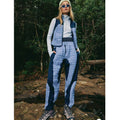 New FREE PEOPLE Quilt To Last Pants $198 X-SMALL Blue Relaxed High-Rise