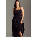 Anthropologie Square-Neck Twofer Midi Dress PLUS 2X Black Anthropologie
