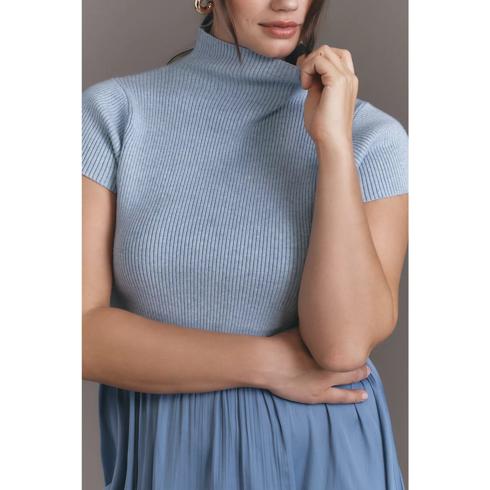 Anthropologie The Thea Twofer Sweater Dress: Short-Sleeve Mini $148 PLUS 1X