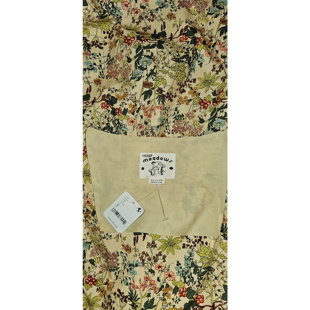 Anthropologie FREE PEOPLE Meadows Daphne Babydoll Dress $242 SIZE 2 (6/8)