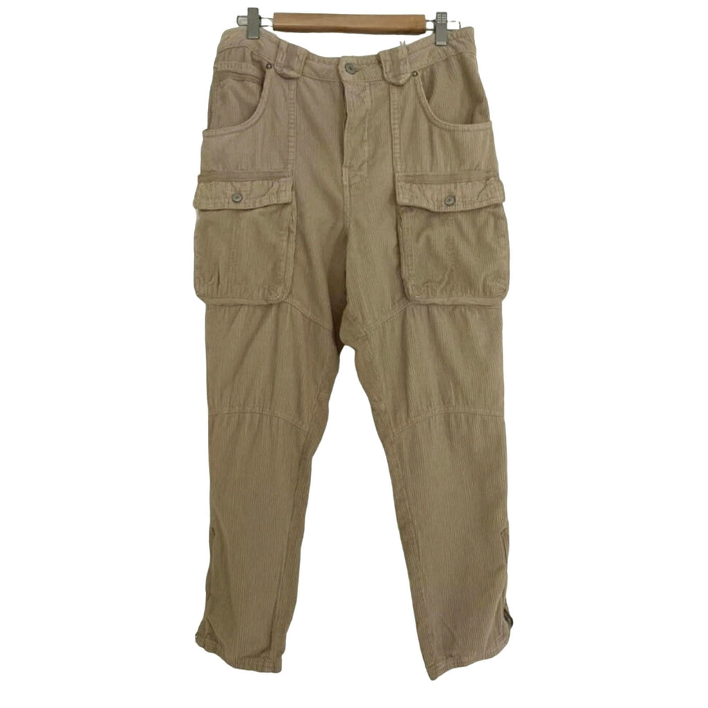 New Free People WTF London Calling Slouchy Cord Pants $198 SIZE 30 Tapioca