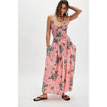 Free People Seaside Rose Bodysuit & Skirt Set Large Pink Floral Boho Free People