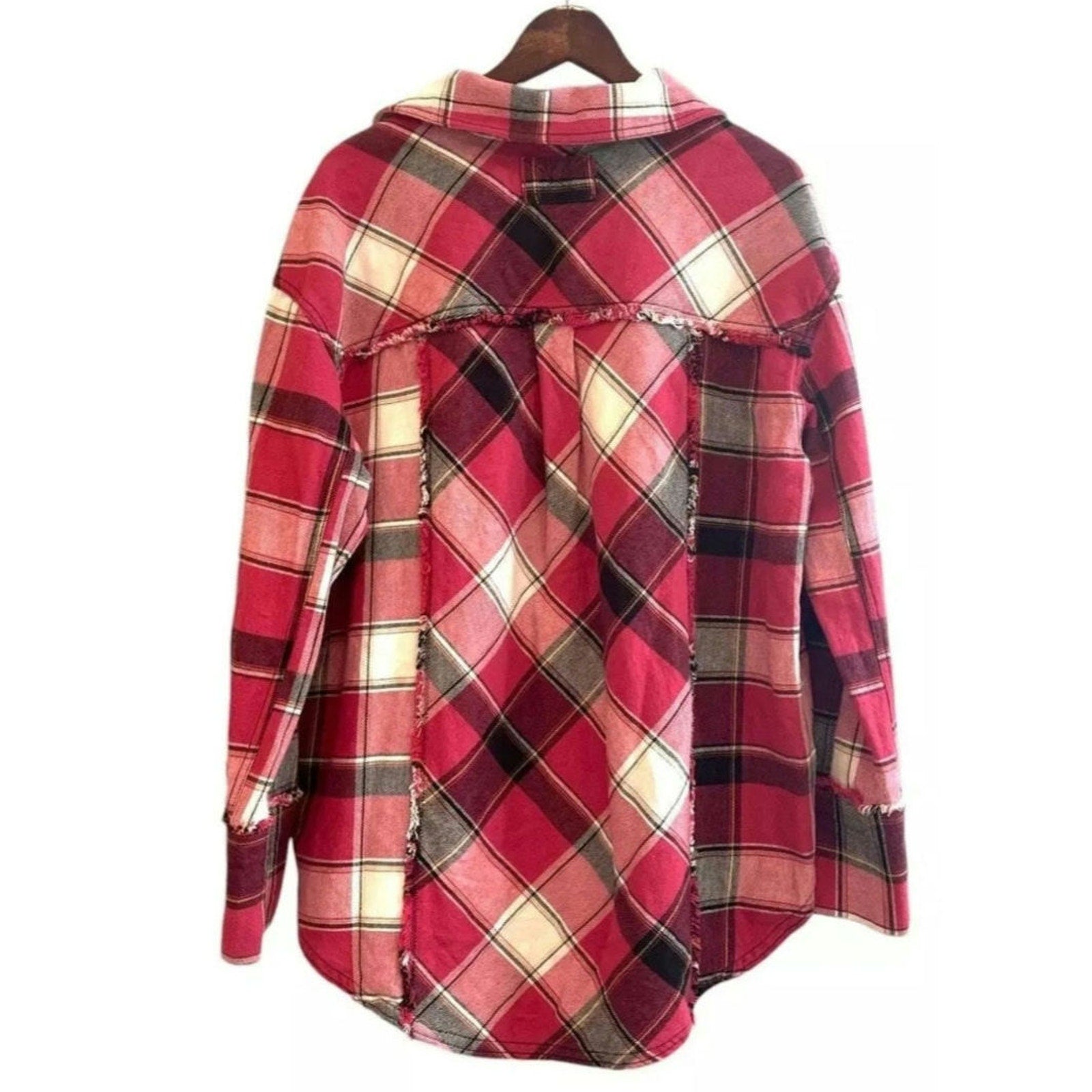 Free People We the Free Layla Plaid Button Down Shirt