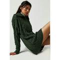 Free People Driftwood Cable Polo Sweater