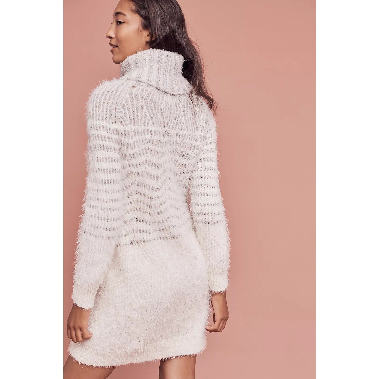 Anthropologie Sleeping Snow Eyelash Sweater Dress