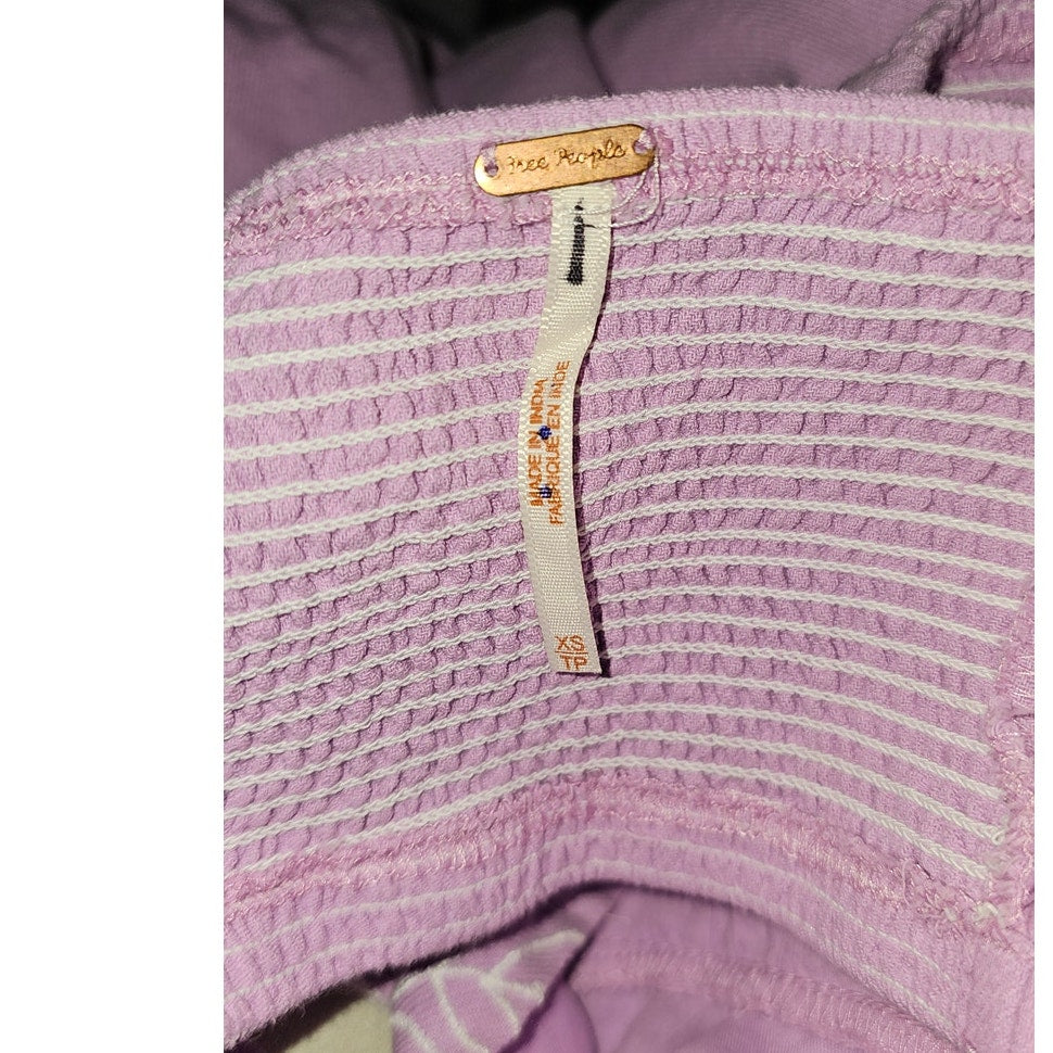 New Free People Lotus Set CROPPED TOP & MAXI SKIRT $168  X-SMALL Lilac