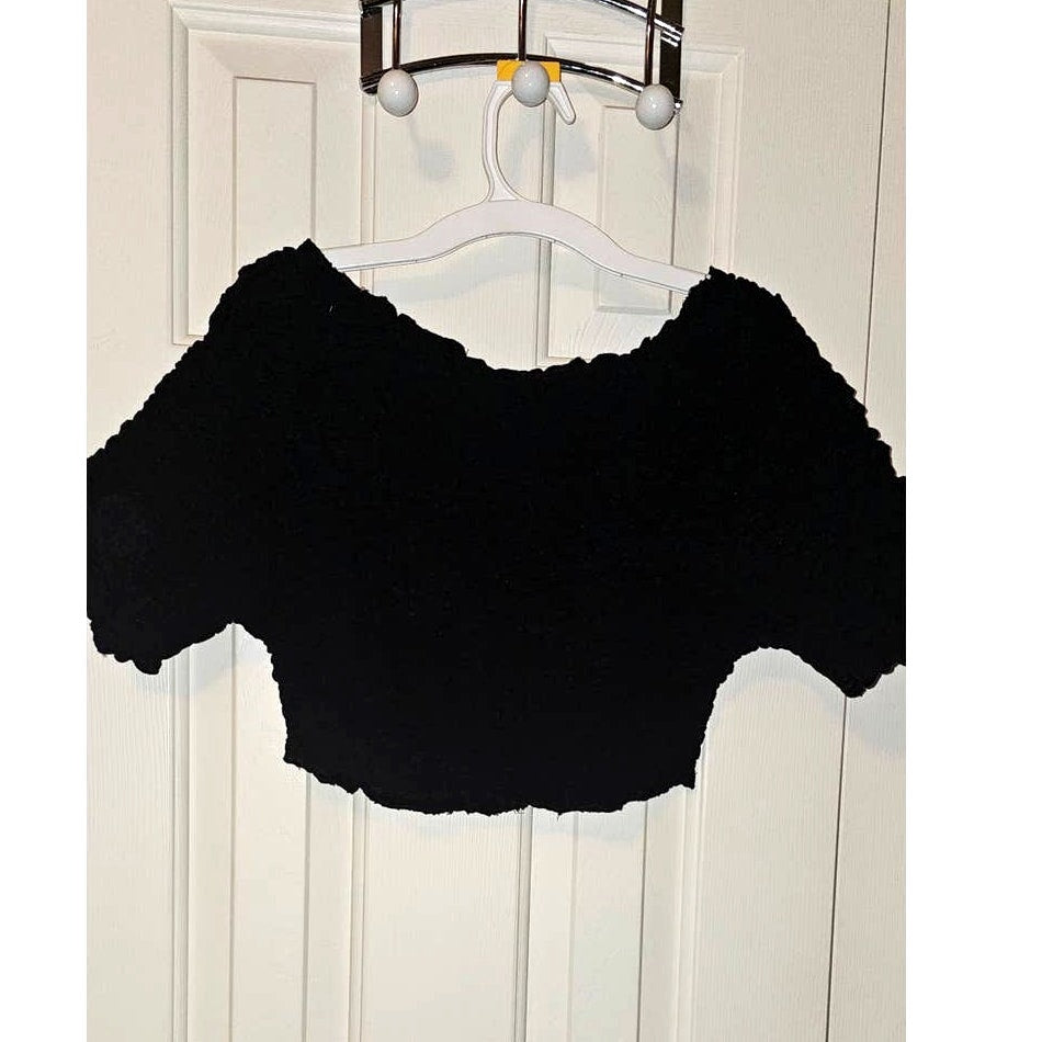 New Free People Double The Fun Maxi Skirt Button Cardi Set $128 X-SMALL Black