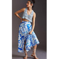 New Anthropologie Maeve A-Line Printed Maxi Skirt  $130  SIZE 2  Blue Abstract