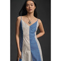 Anthropologie Plenty by Tracy Reese V-Neck High-Low Dress SMALL Blue Anthropologie