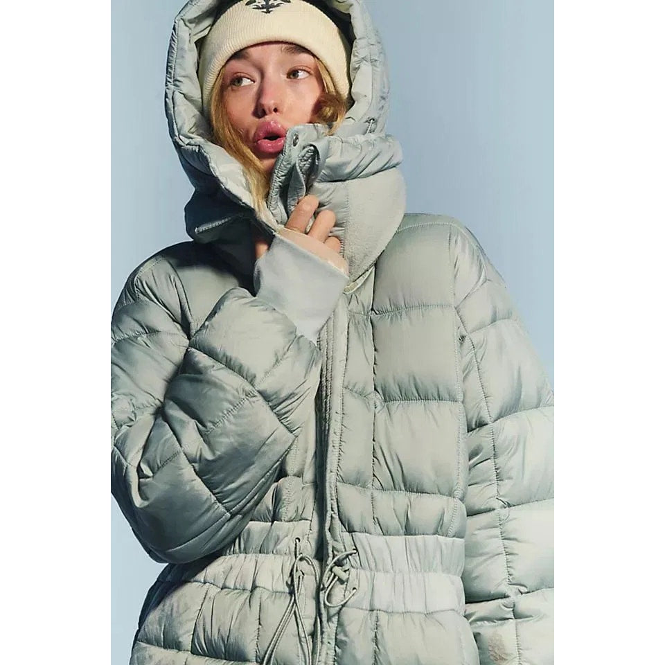 Free People Long Reversible Puffer Jacket