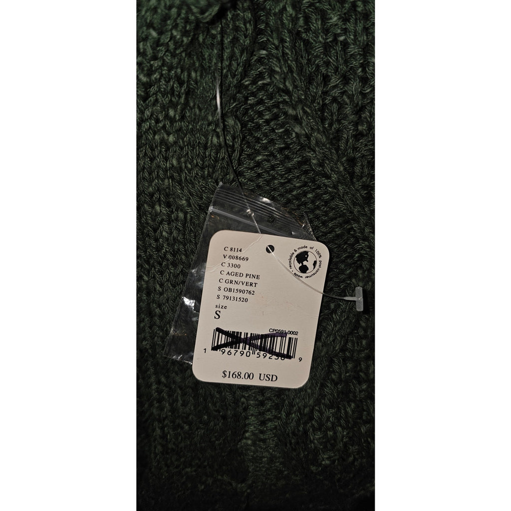 Free People Driftwood Cable Polo Sweater