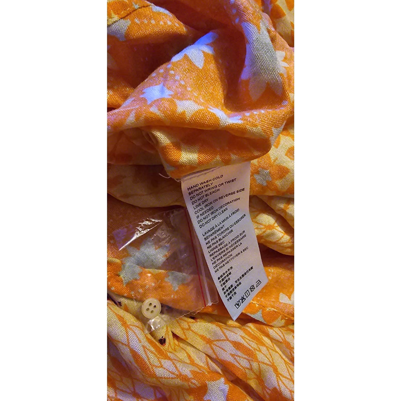 New Free People Rare Feelings Tiered Maxi Dress $148 X-SMALL Orange Boho Floral