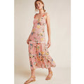 Anthropologie Verbena Floral Midi Dress