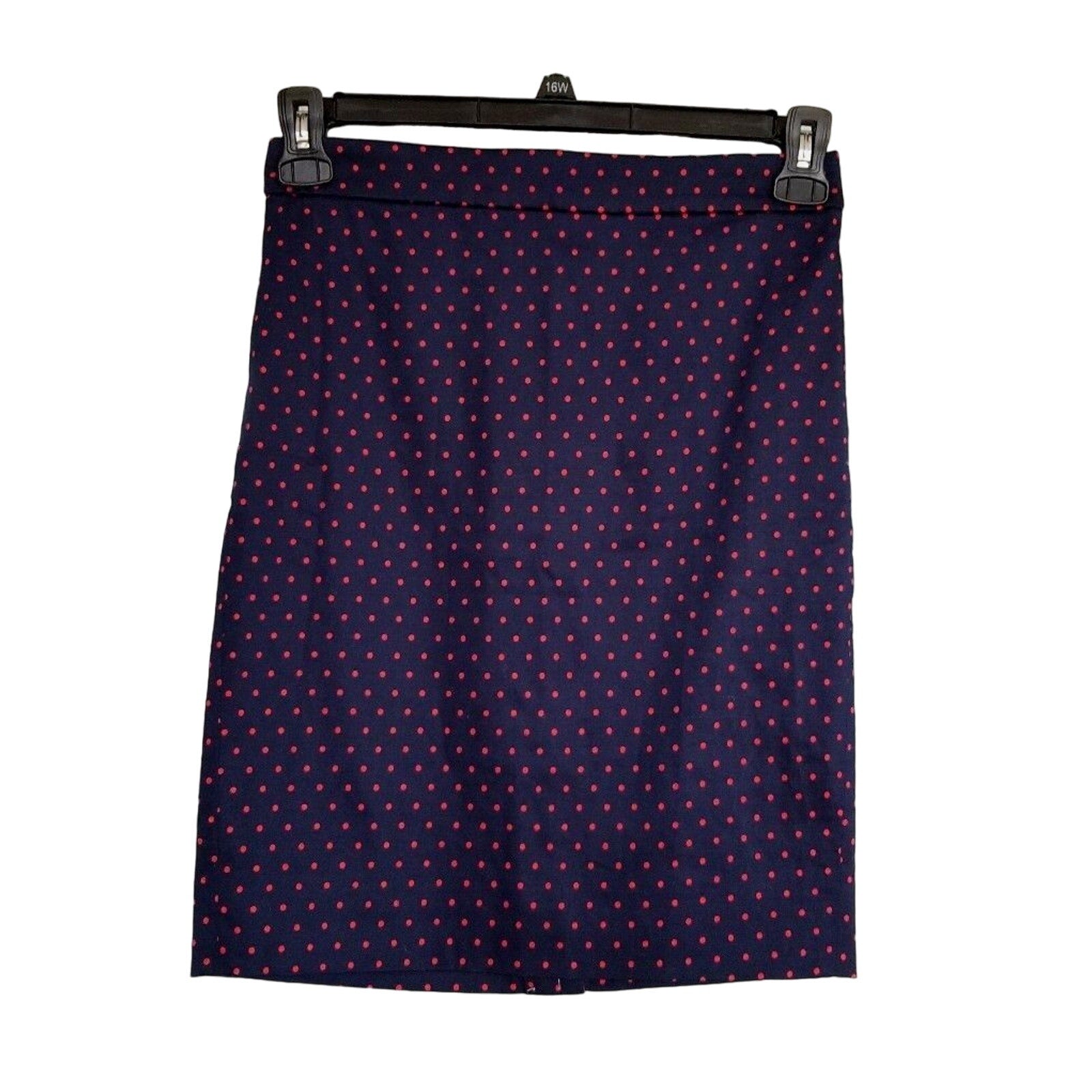 Crew Printed Pencil Skirt in Sateen Polka Dot Career