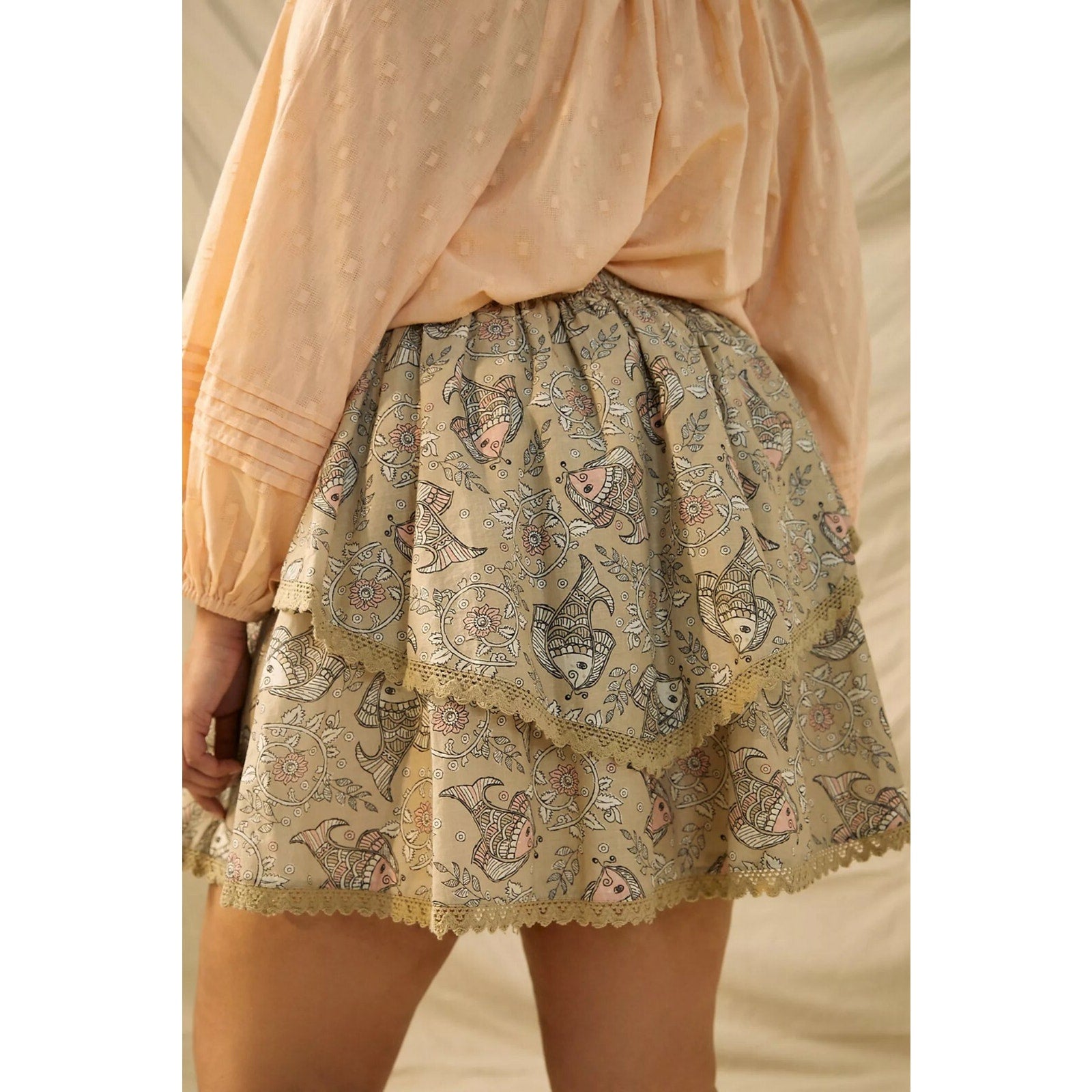 NEW Anthropologie Let Me Be Kenna Mini Skirt Size 16 W