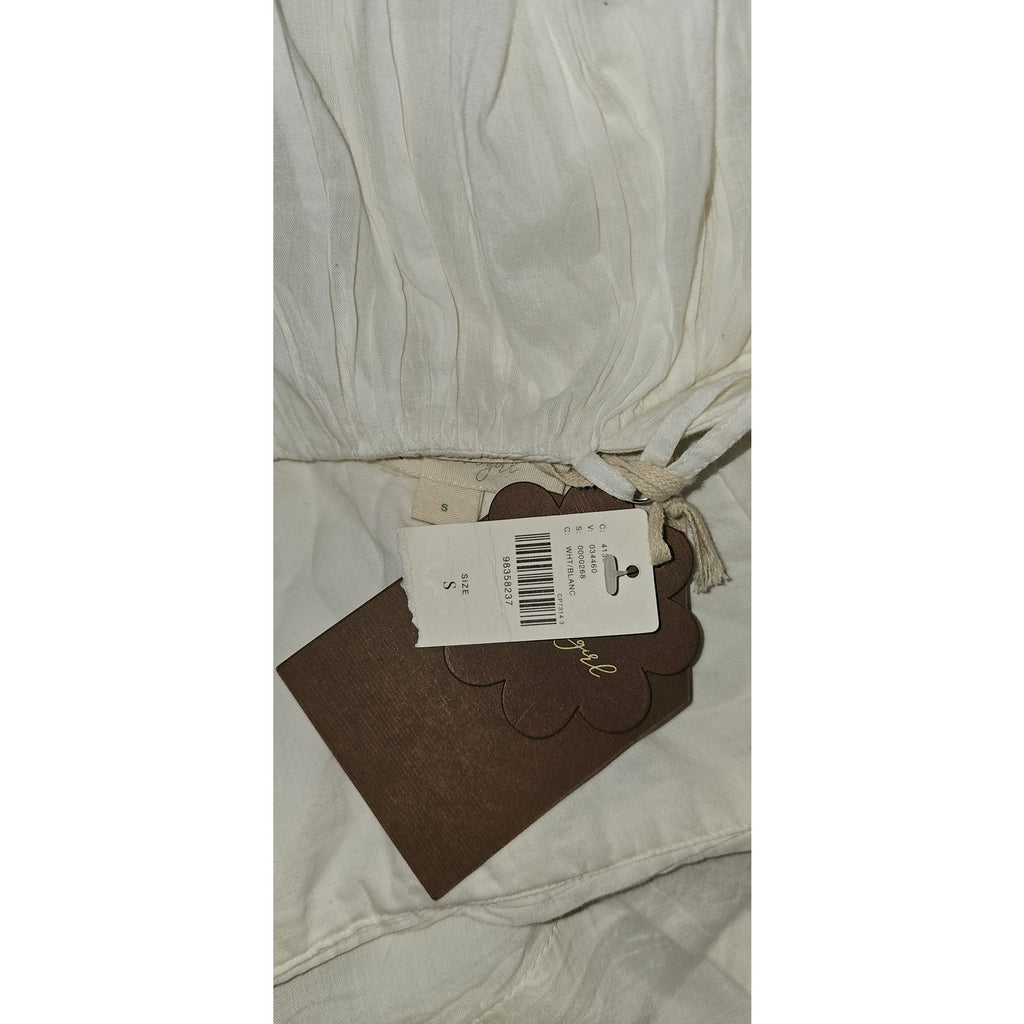 Anthropologie Forever That Girl Airy Babydoll Mini Dress SMALL White Anthropologie