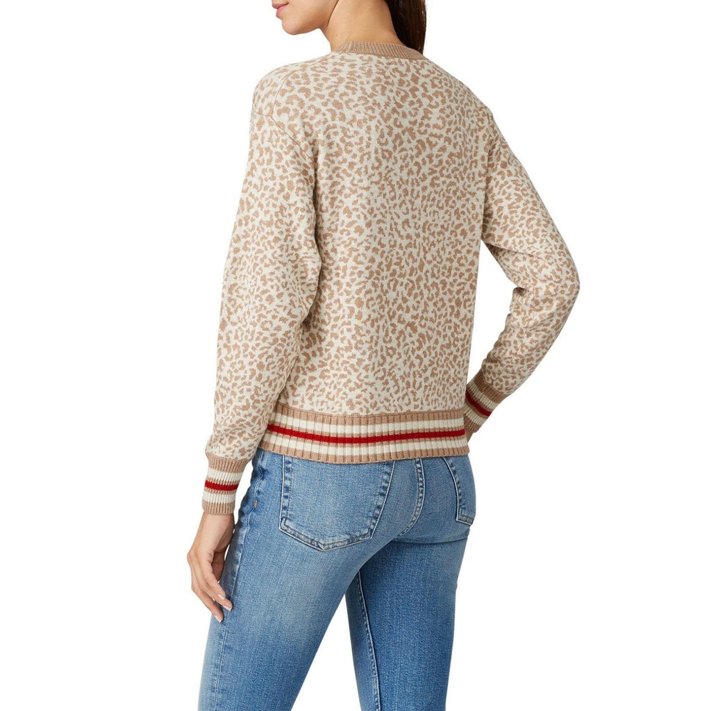 New Anthropologie Leo Leopard Pullover Sweatshirt by Splendid $178 Size Small