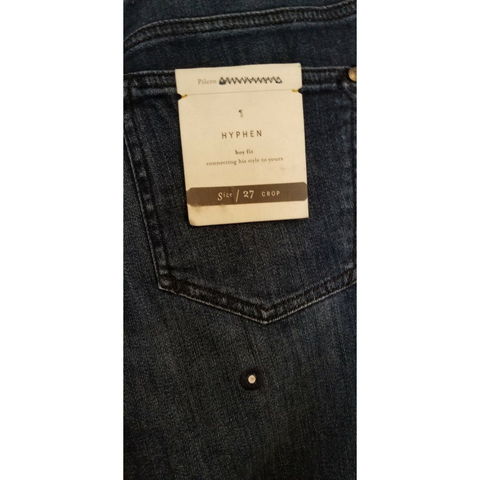 NEW Anthropologie Pilcro Boy Fit Embellished Jeans Size 27