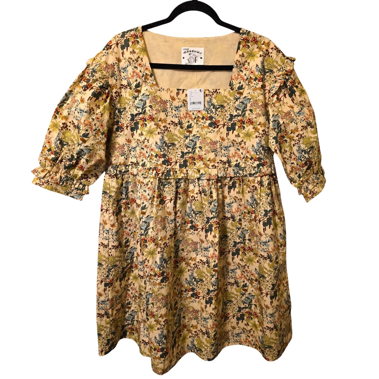 Anthropologie FREE PEOPLE Meadows Daphne Babydoll Dress $242 SIZE 2 (6/8)