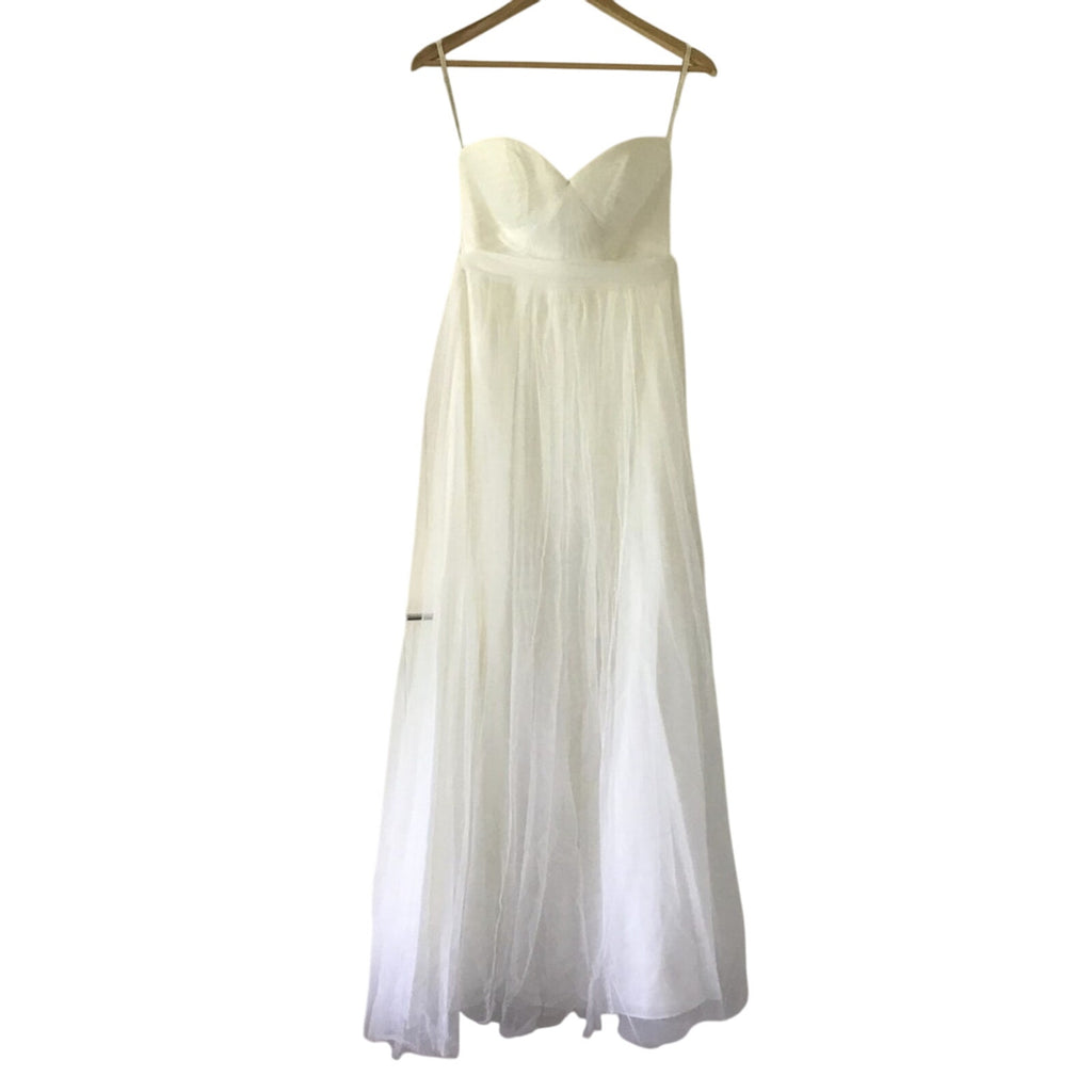 New Anthropologie BHLDN Jenny Yoo Annabelle Convertible Maxi Dress $260 Sz 6