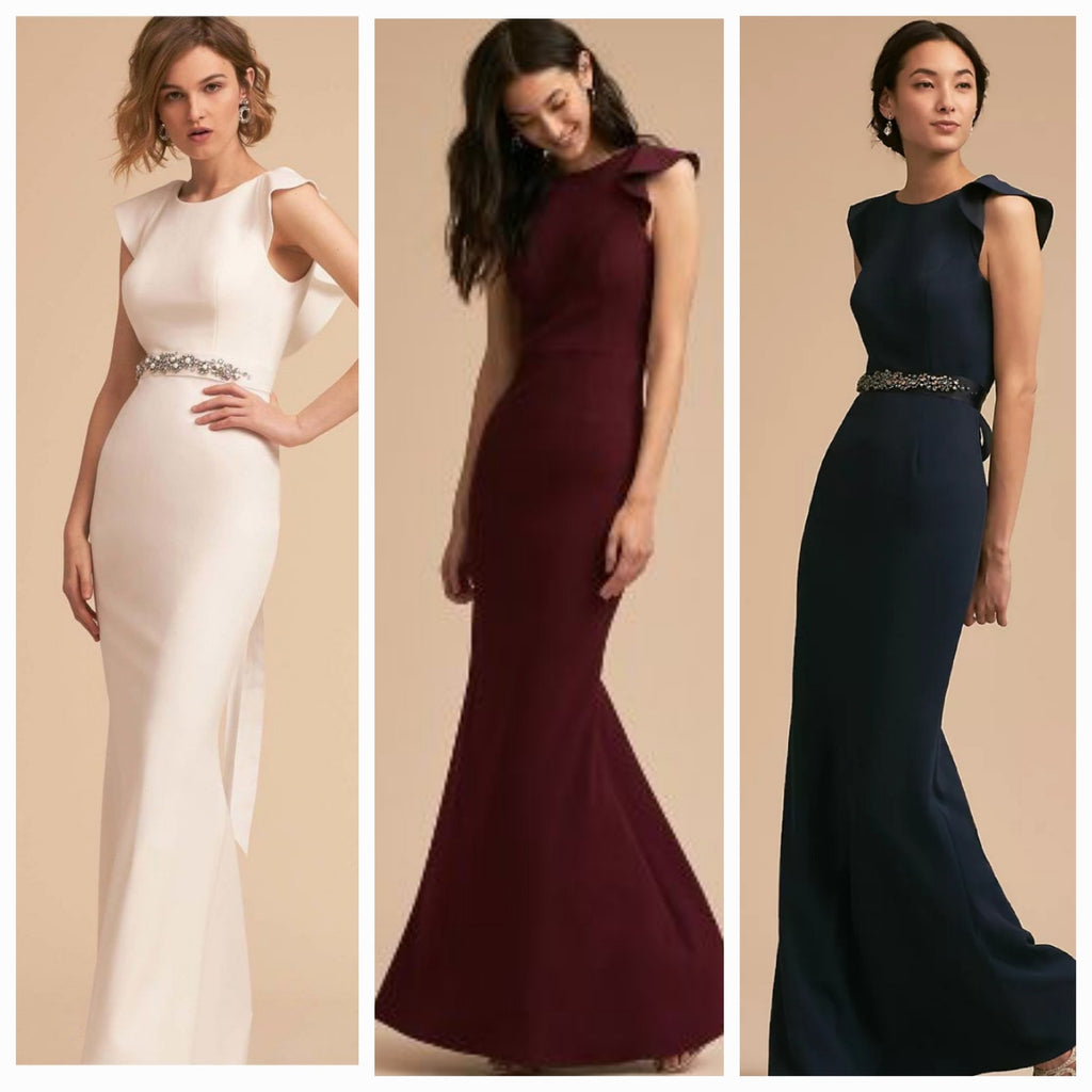 Anthropologie BHLDN Eliot Dress by Adrianna Papell $220 Sz 2 Wine Cabernet