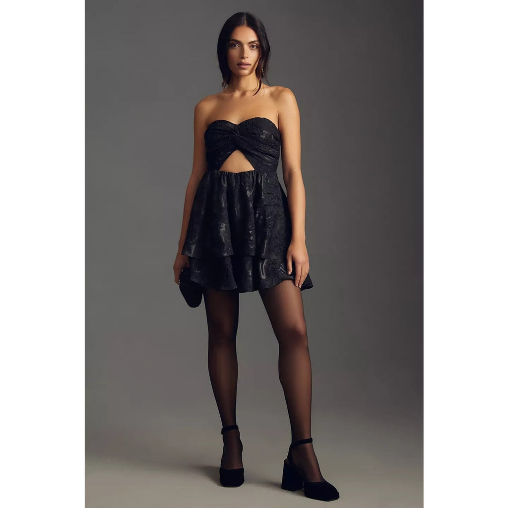 New Anthropologie Bhanuni by Jyoti Strapless Mini Dress Size 12