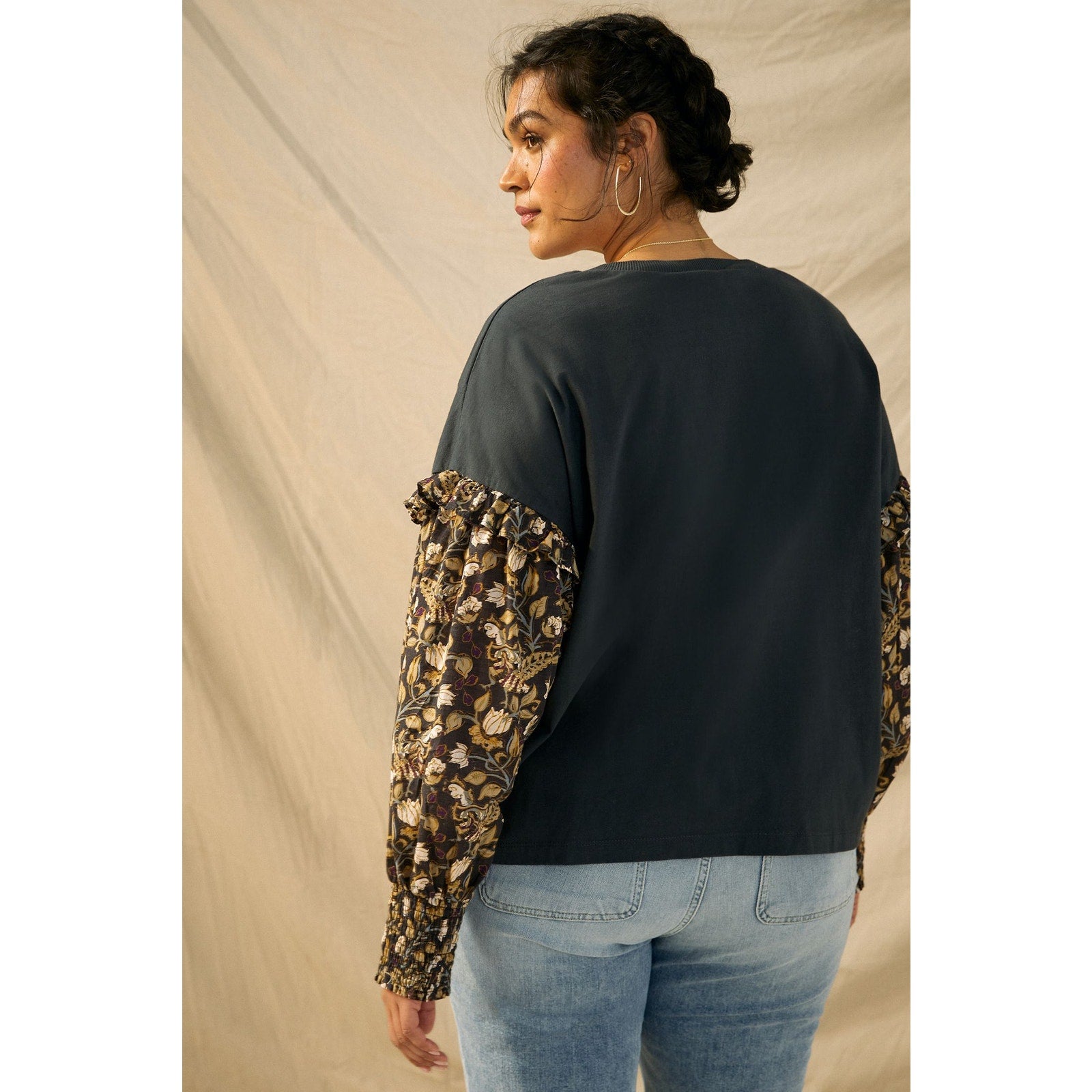 New Anthropologie Let Me Be Sydney Puff-Sleeved Top $98 X-SMALL XS Floral