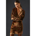 New Anthropologie Mes Demoiselles V-Neck Velvet Dress $480 SIZE 36 US 4 Floral