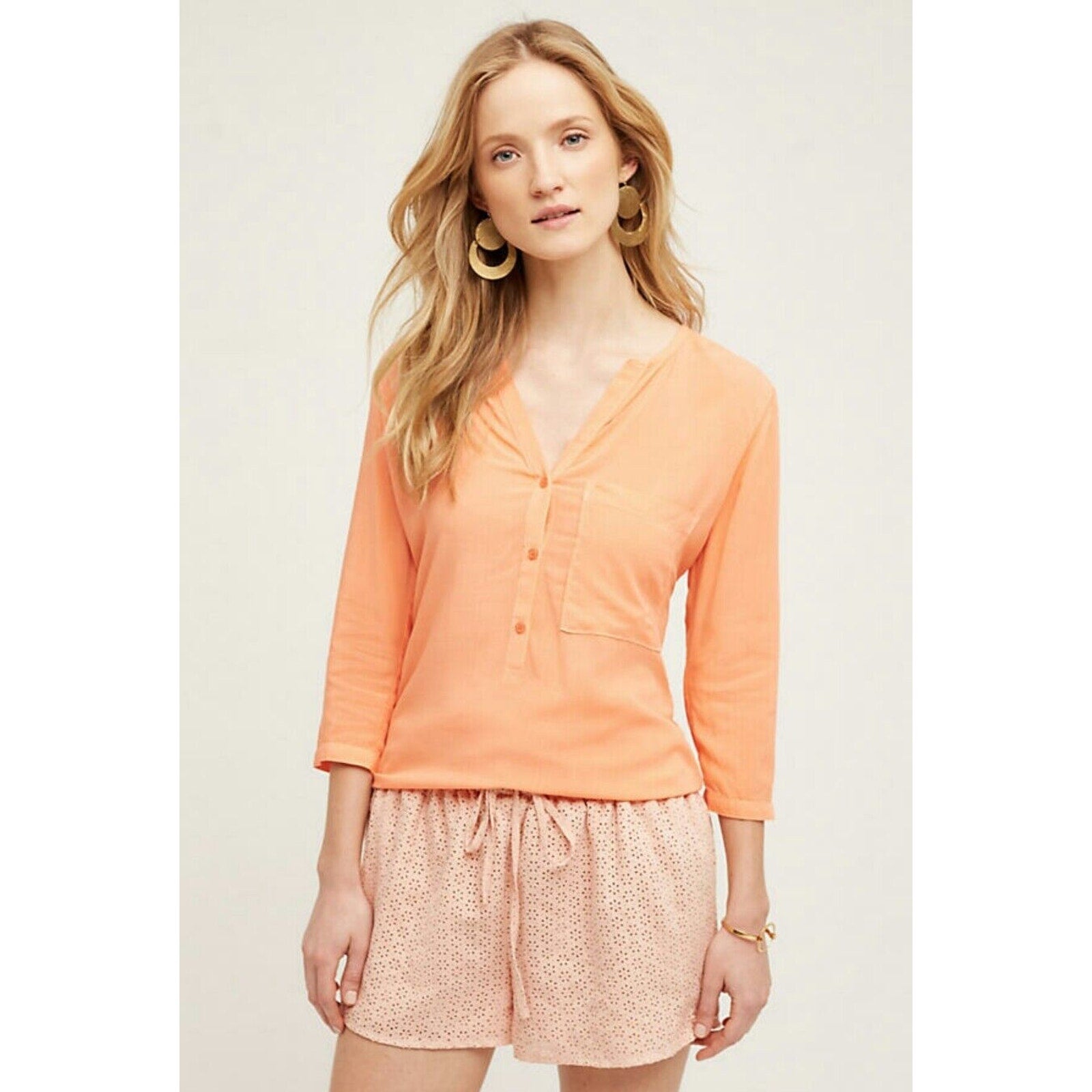 New $128 ANTHROPOLOGIE Palmdale Vegan Leather Shorts by Chloe Oliver PINK Medium