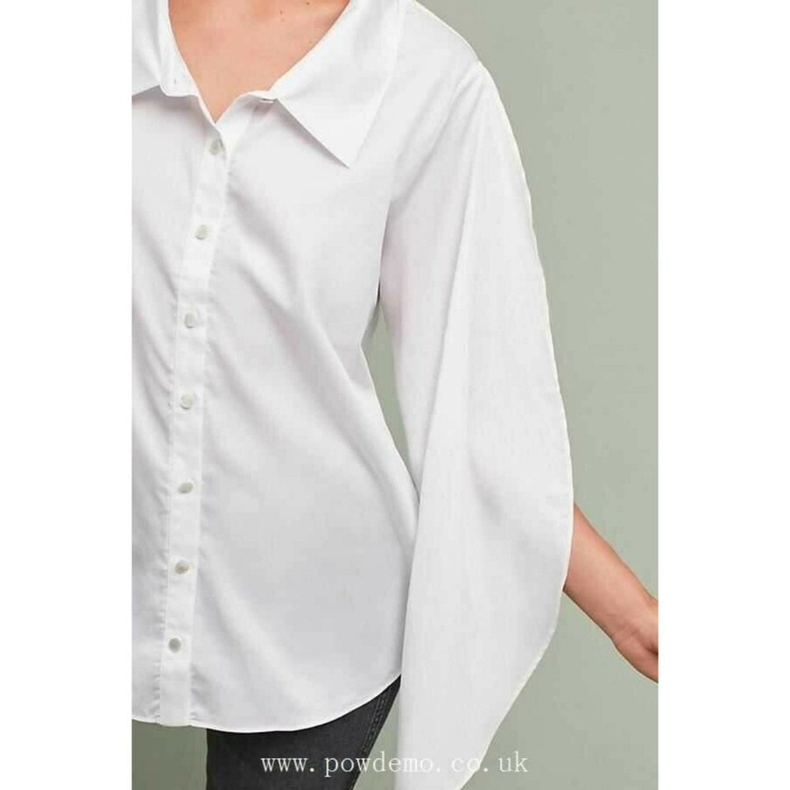Anthropologie Harshman Luma Buttondown Sleeve Shirt
