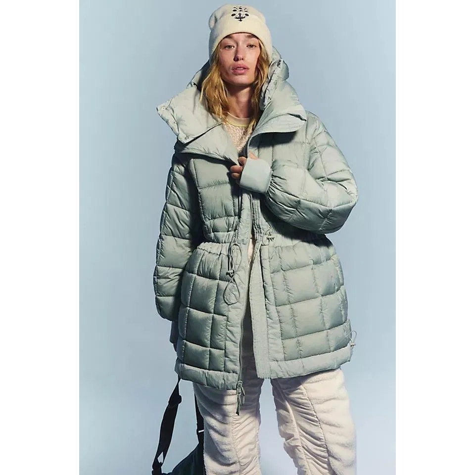 Free People Long Reversible Puffer Jacket