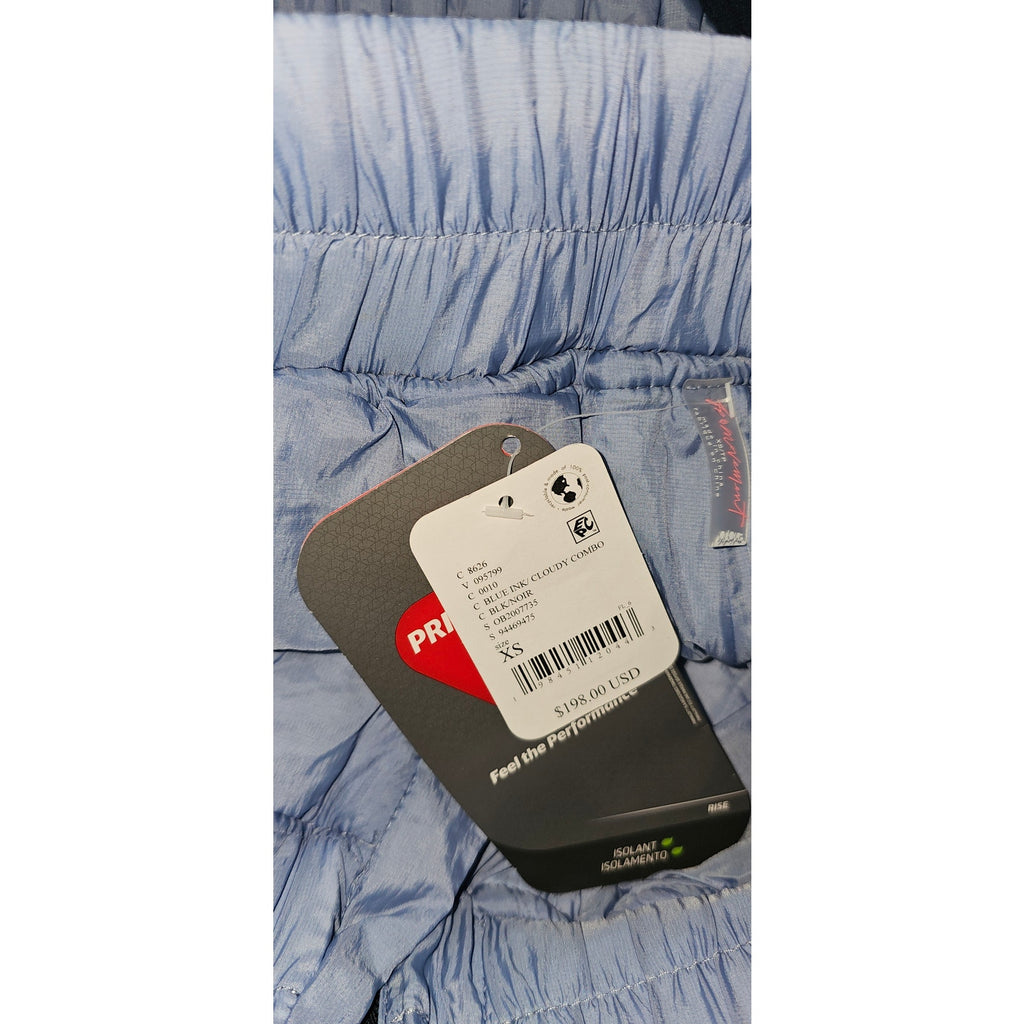 New FREE PEOPLE Quilt To Last Pants $198 X-SMALL Blue Relaxed High-Rise