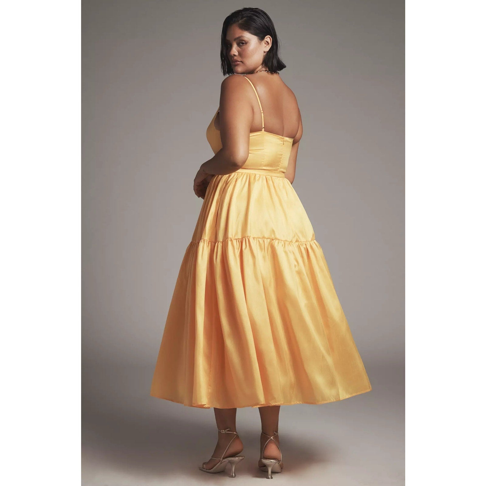 Anthropologie Hutch Atherton Sleeveless V-Neck Belted Midi Dress $258 18W