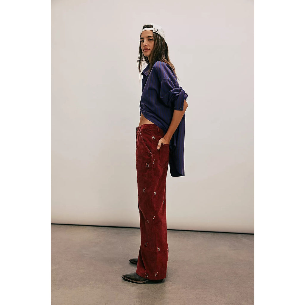 Free People Clifton Cord Wide-Leg Jeans