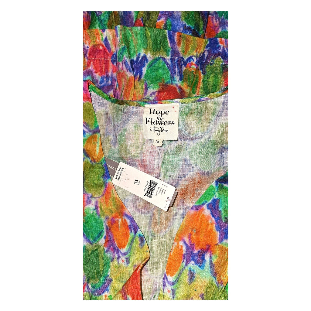 New Hope for Flowers by Tracy Reese Floral Printed Tiered Mini Dress $253 XL