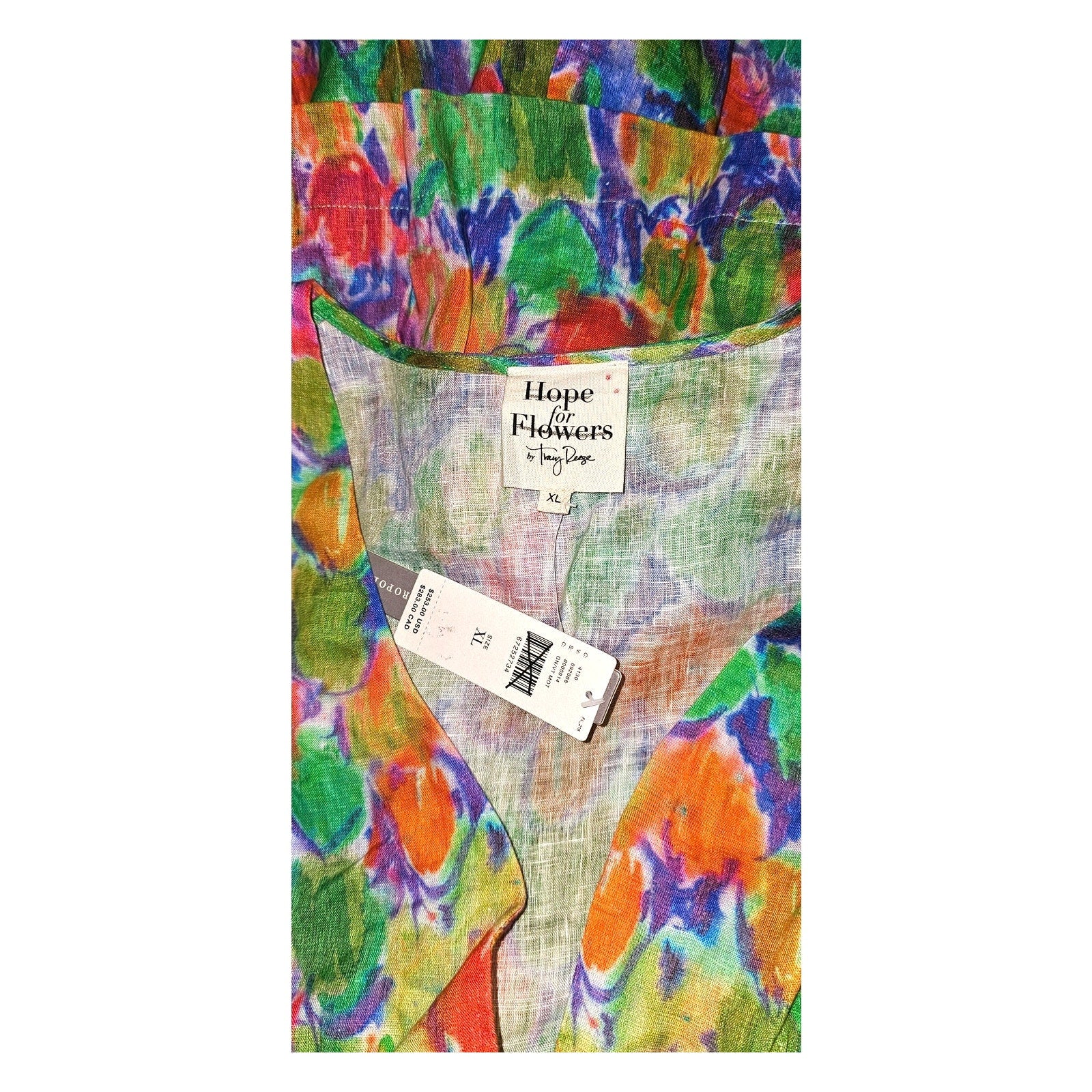 New Hope for Flowers by Tracy Reese Floral Printed Tiered Mini Dress $253 XL