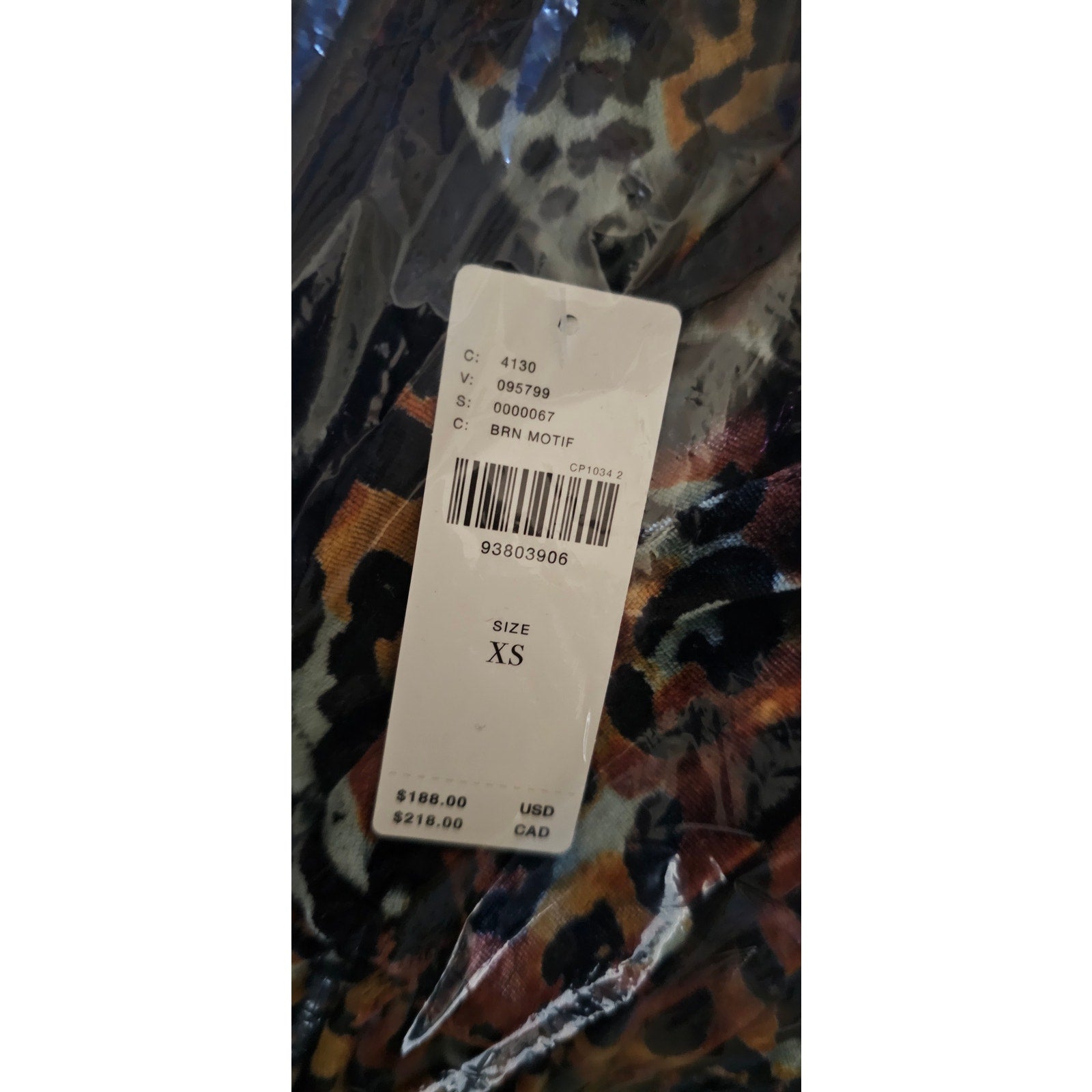 New By Anthropologie Short-Sleeve Velvet Mini Dress $188 X-SMALL Brown