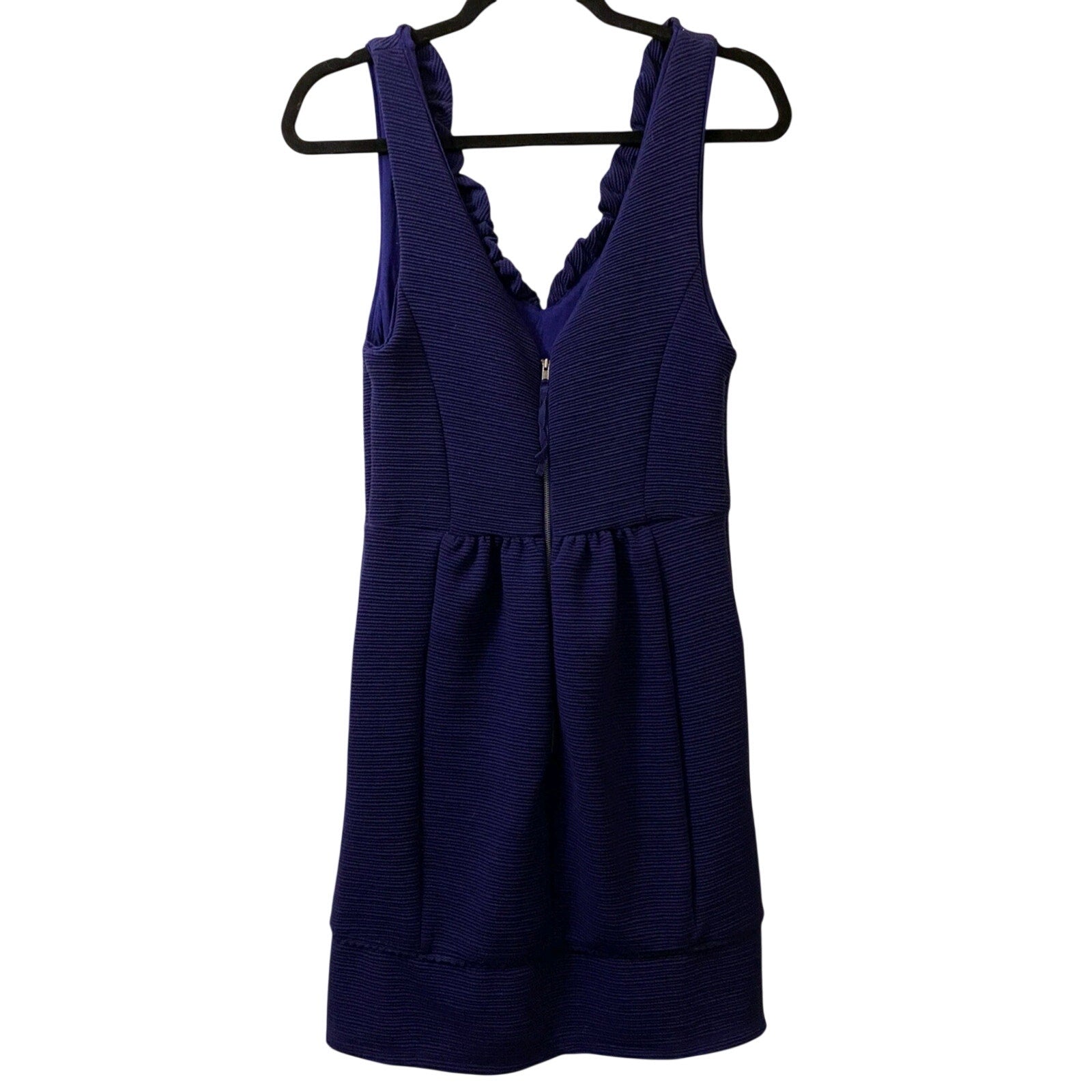 New Anthropologie MAEVE Ottoman Mini Dress $158 LARGE PETITE Blue
