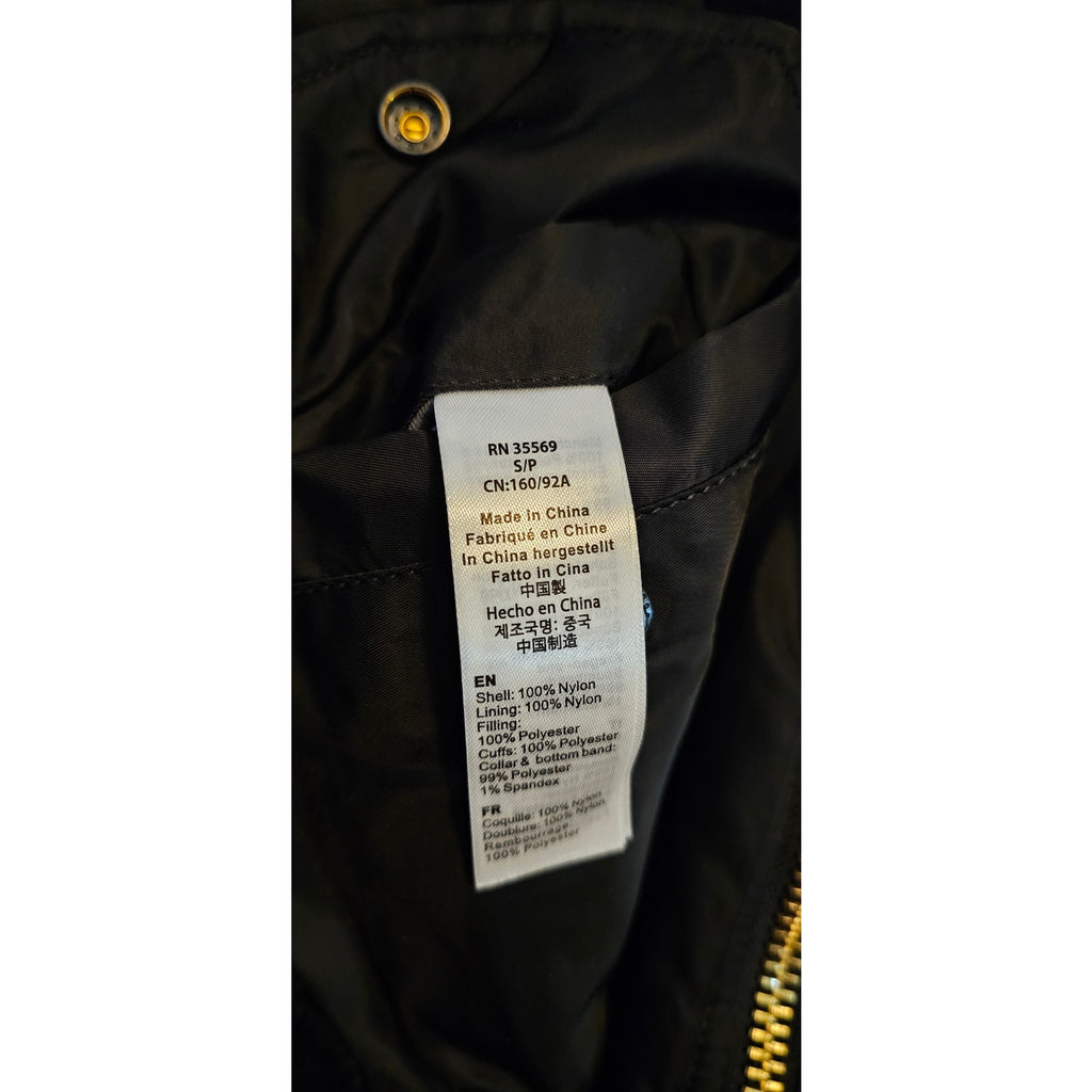 New Free People x Alpha Industries Ma-1w Bomber Jacket $200 SMALL Black