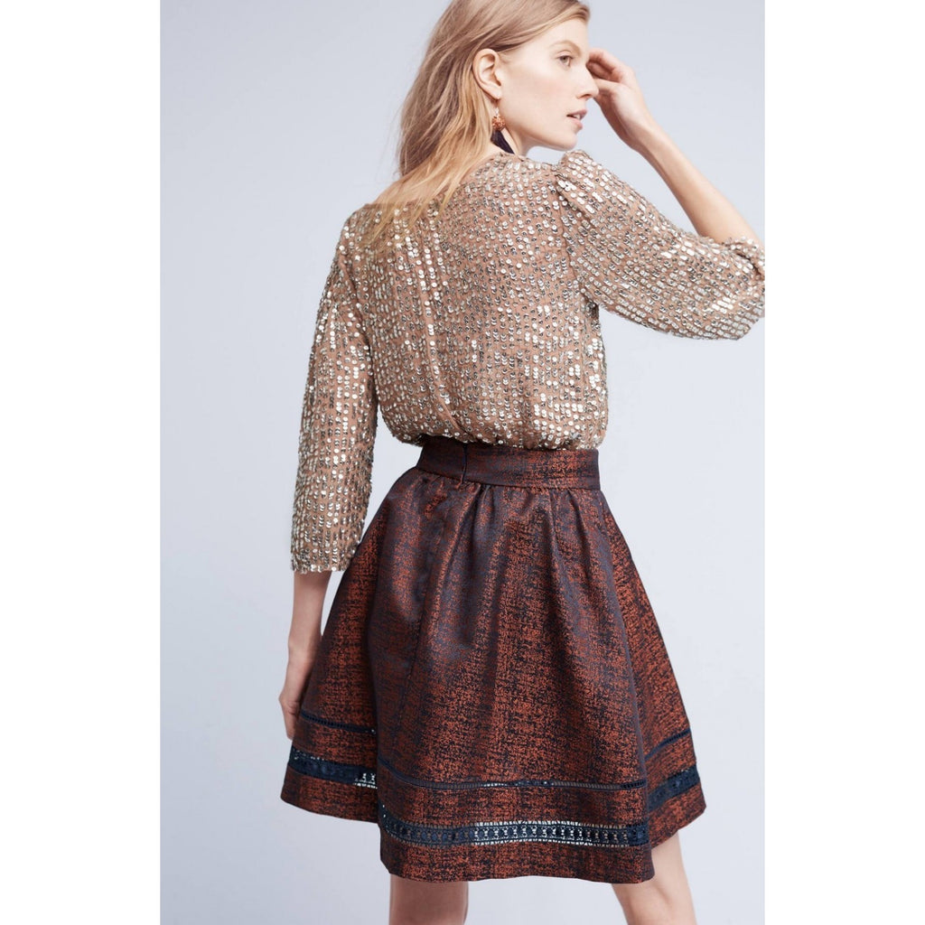 NEW Anthropologie $128 Nolanne Skirt Eri + Ali Size 4