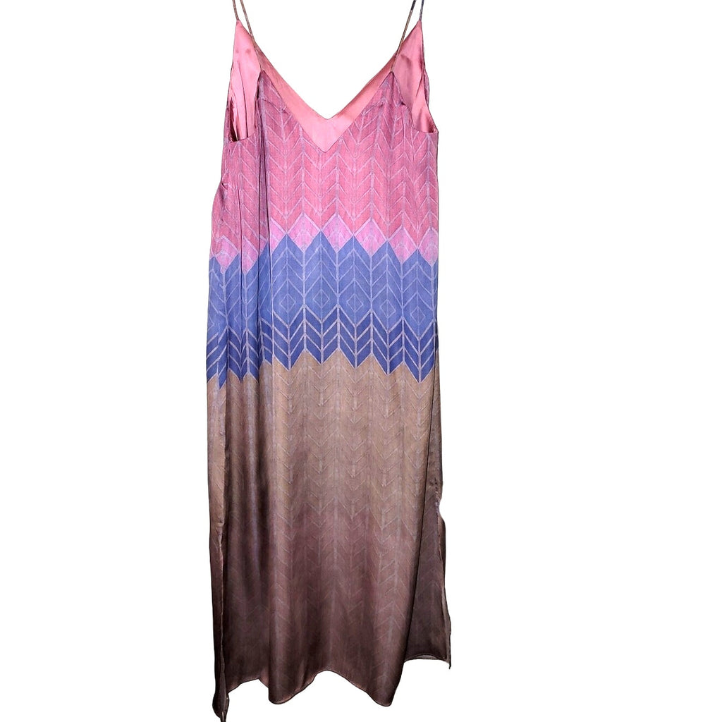 Anthropologie Morgan Carper Chevron Stripe Slip Dress Size Small Anthropologie