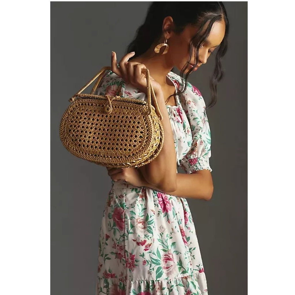 Anthropologie The Somerset Maxi Dress Puff-Sleeve Edition XS Floral Anthropologie