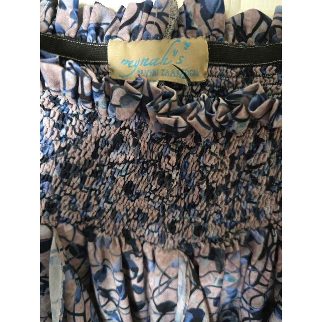 Anthropologie Keshika Ruffled Midi Skirt Mynah's Reynu Taandon SMALL Anthropologie