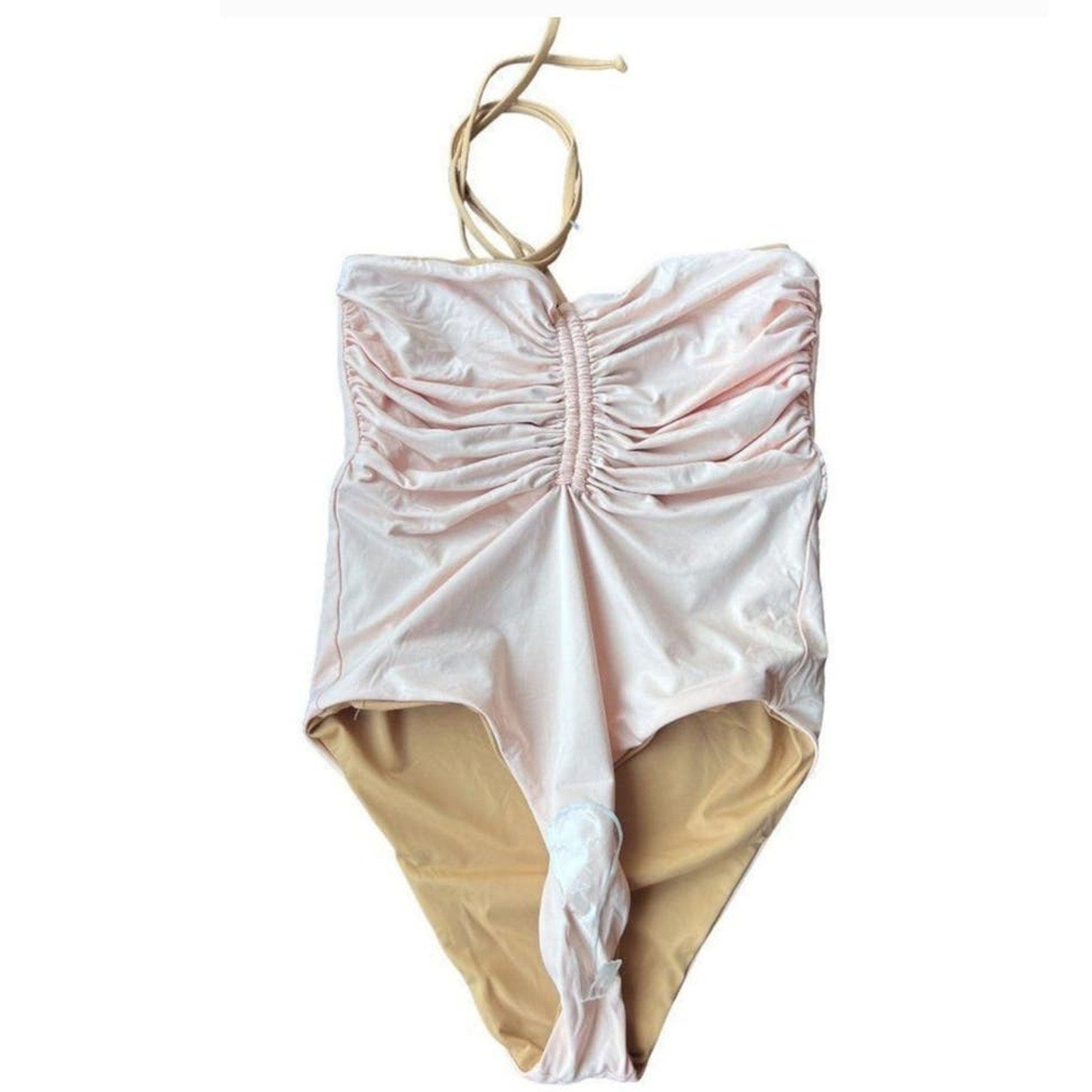 New Free People KYRA Reversible ONE PIECE Swimsuit by KYA Sand Peach $167 S