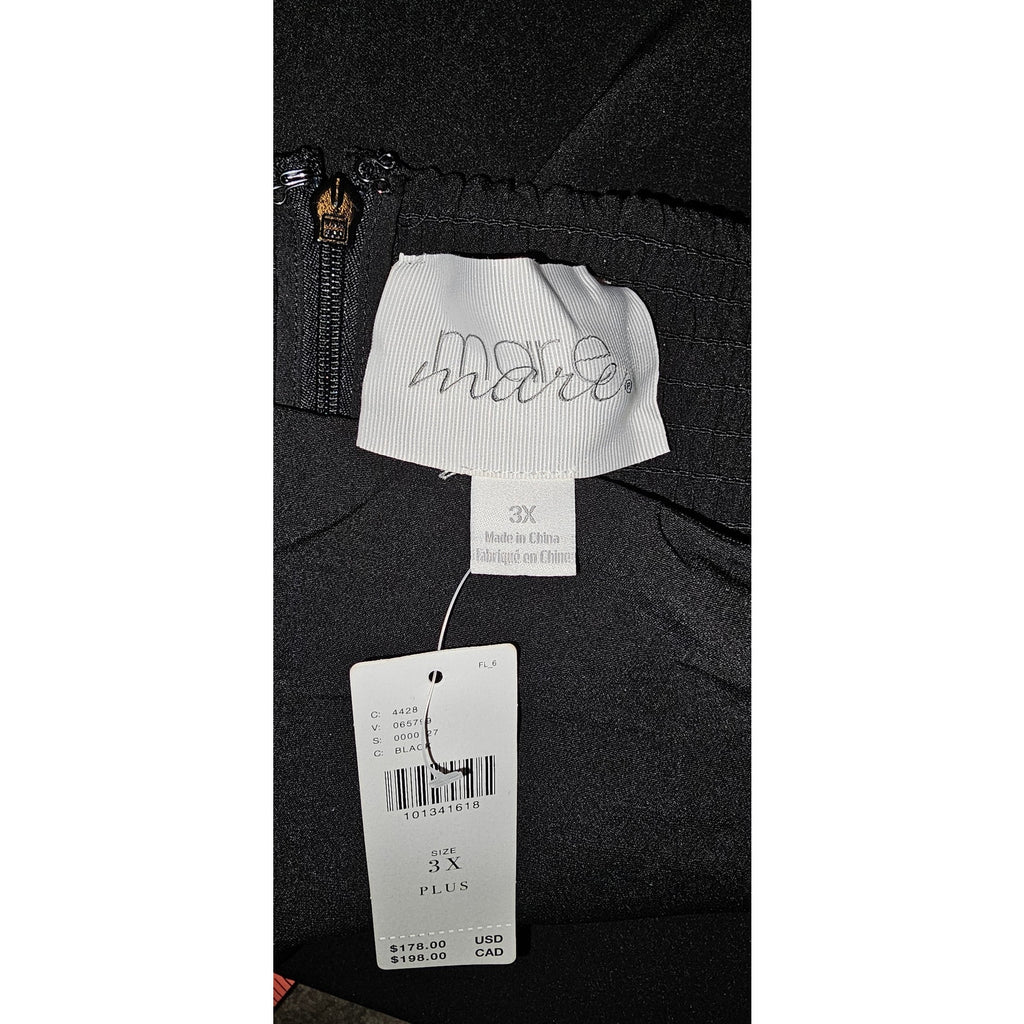 New Anthropologie Mare Mare Strapless Hardware Maxi Dress $178 PLUS 3X Black