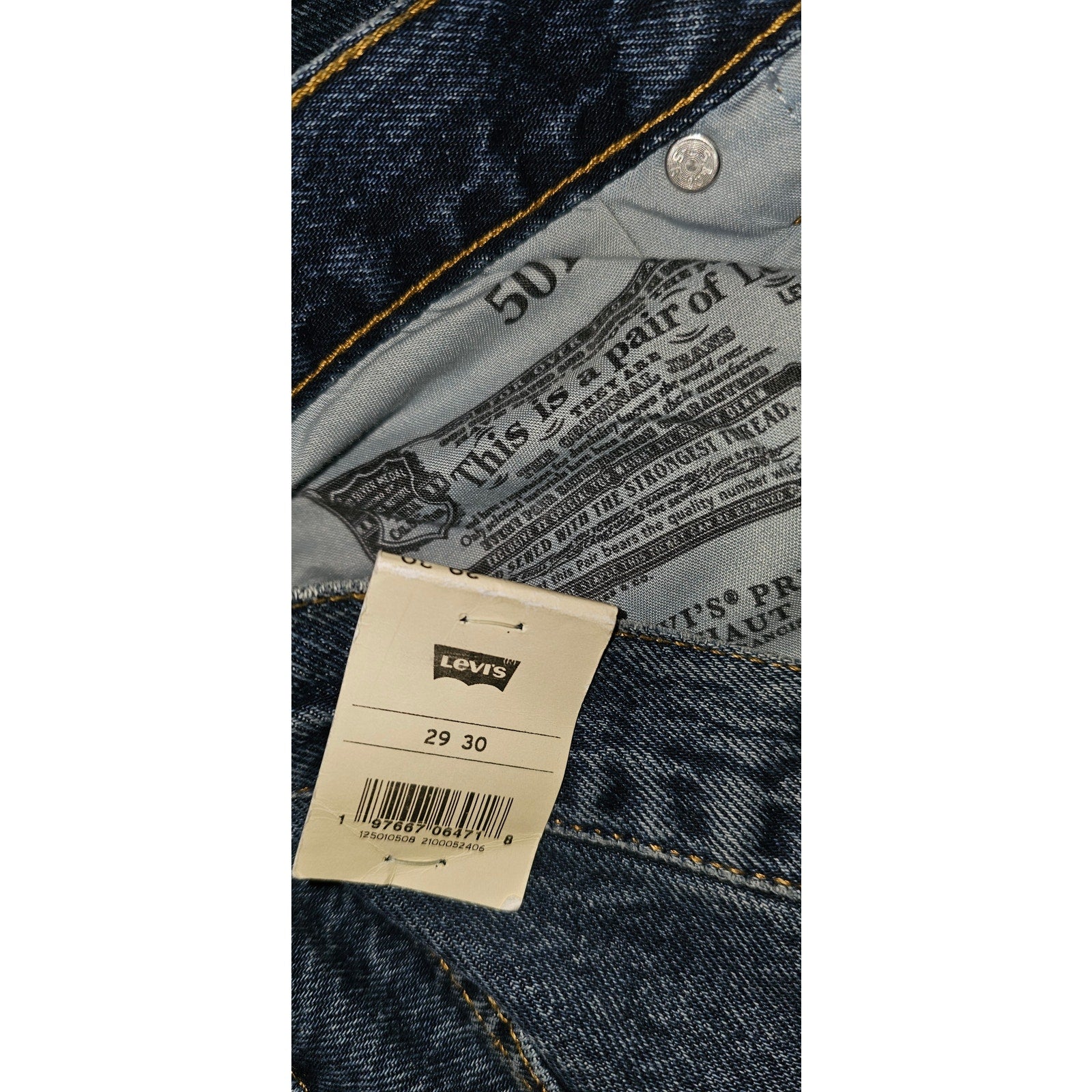 New URBAN OUTFITTERS Levi’s 501 High-Waisted Jeans $98 SIZE 29/30 Blue Relaxed